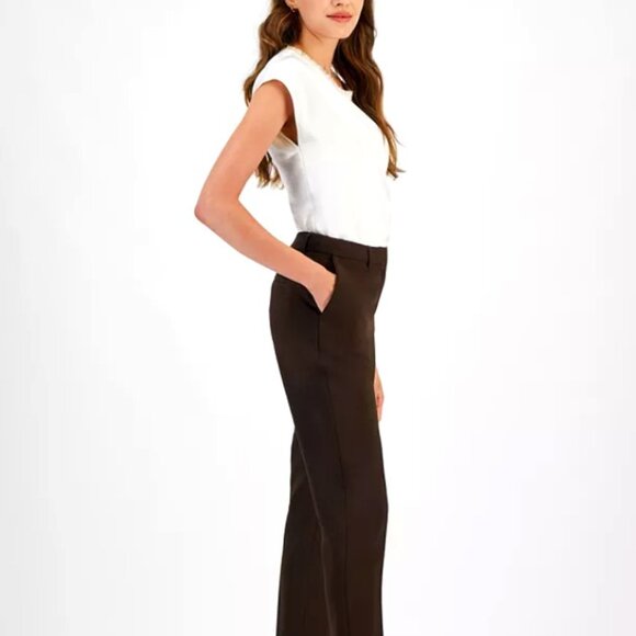 Tahari ASL Espresso Pants - Picture 2 of 8